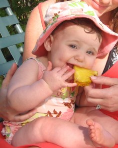 touchy feely, pineapple, food, love, granddaughter