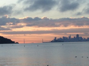 SF bay dawn, dawn, running