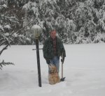 nature, snow, winter, shoveling, conqueror,