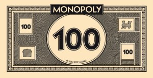 Monopoly money, practical joke, state flower