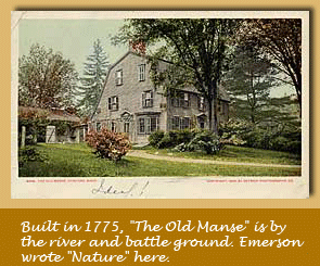 Old Manse, Concord MA, Hawthorn, Thoreau, Emerson, Alcott