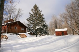 Our house in winter.
