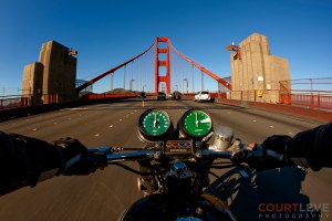 golden gate bridge, motorcycle cop
