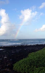 rainbow, sea