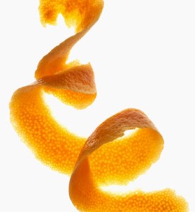 unpeeling, tangerine