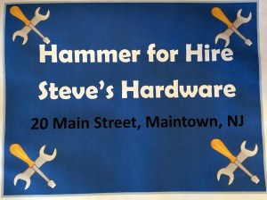 billboard, hardware store