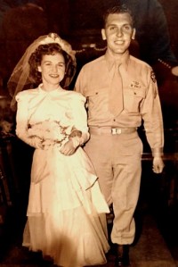 1940s wedding, marriage, long-time love