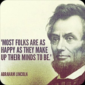 Abe Lincoln on happiness
