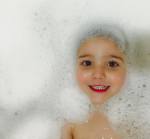 bubble bath, taking a bath