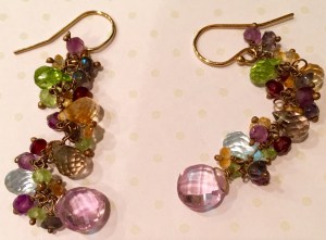 earrings, pierced ears