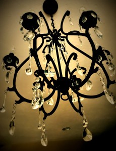 chandelier, crystal, flash fiction