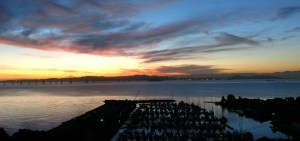 dawn, san francisco bay, paradise cay