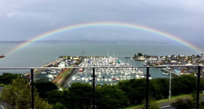 rainbow, paradise cay, Tiburon, San Francisco Bay