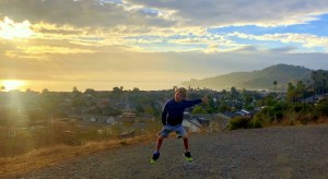 jump for joy, Mt. Tamalpais, S F Bay