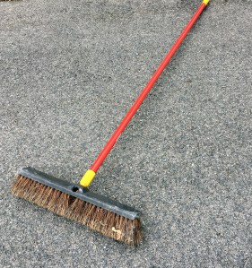 broom, sweeping, broken glass