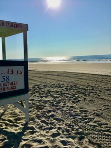 ocean, lifeguard, lifeguard stand, seashore