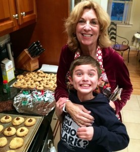 Christmas baking, Christmas cookies, peanut butter kiss cookies