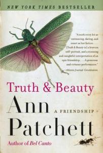 Truth and Beauty, Ann Patchett, cover photo thanks to Amazon