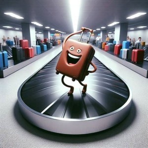 dancing bag, baggage carousel, baggage magic