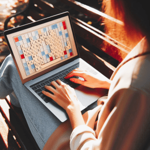 Scrabble., Bing Copilot Design, Words, Romance