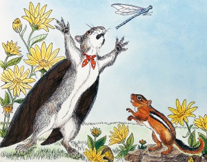 squirrel tale, fantastical, illustrated children's book